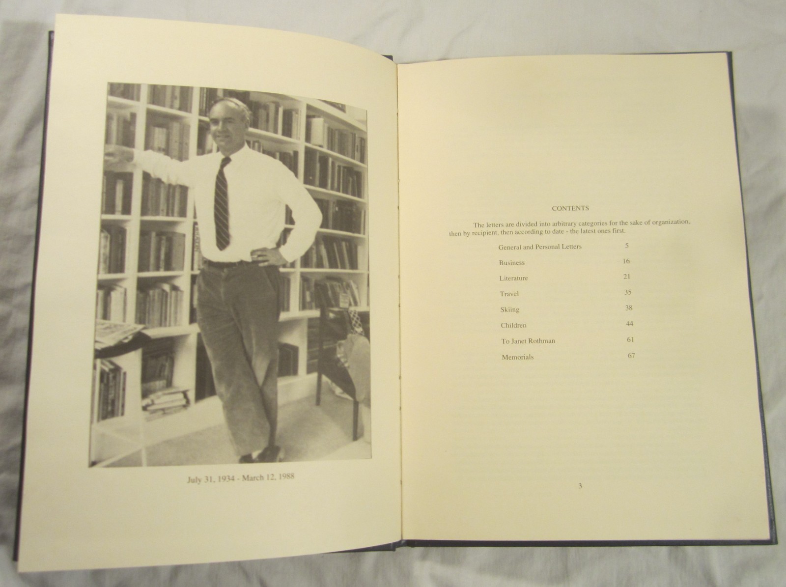 DEAR FRIEND, LOVE MYRON — Letters of Myron Markel — Privately Published, 1989