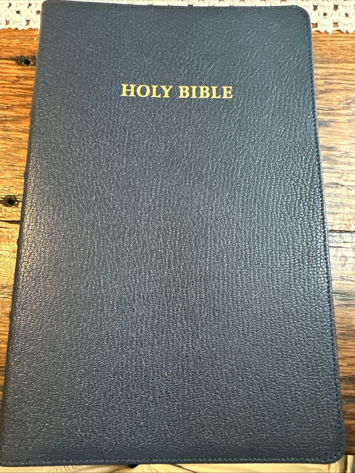 Cambridge Turquoise Ref KJV BIBLE Blue Goatskin Brand New!