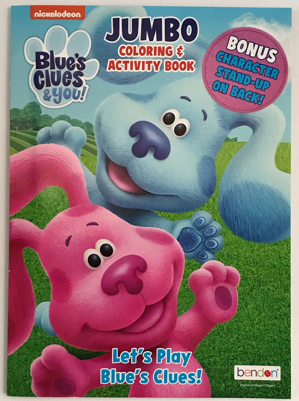 2pc Set Nickelodeon Blues Clues And You! Jumbo Coloring & Activity Book Crayons