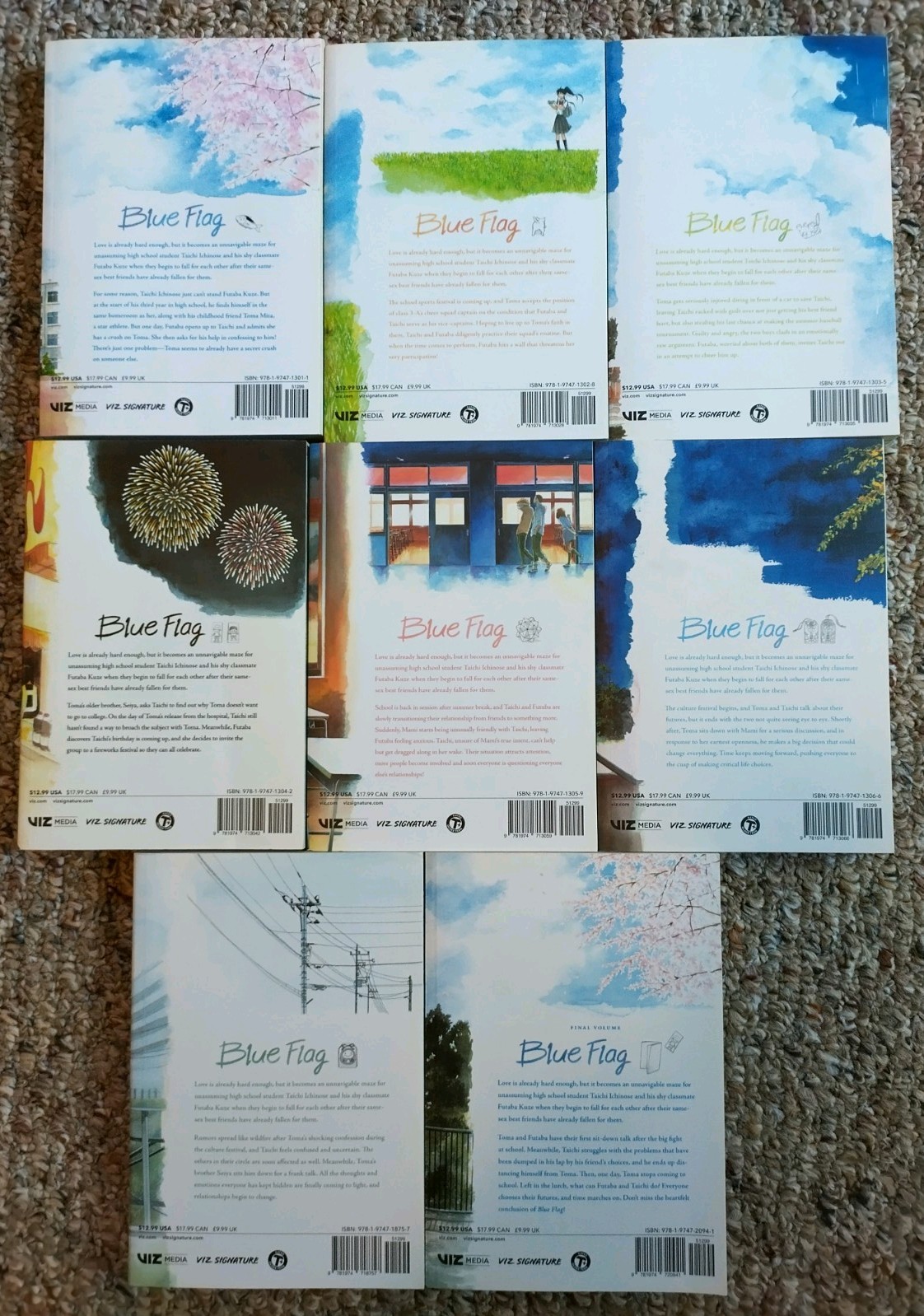 Blue Flag, Vol. 1 – 8 (Full Set) Manga Series By: Kaito (English) Viz Media