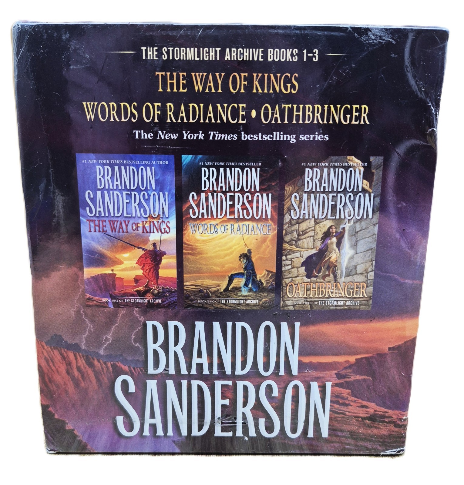 BOOK Brandon Sanderson Stormlight Archive Books 1-3 Paperback Set – SEALED NEW