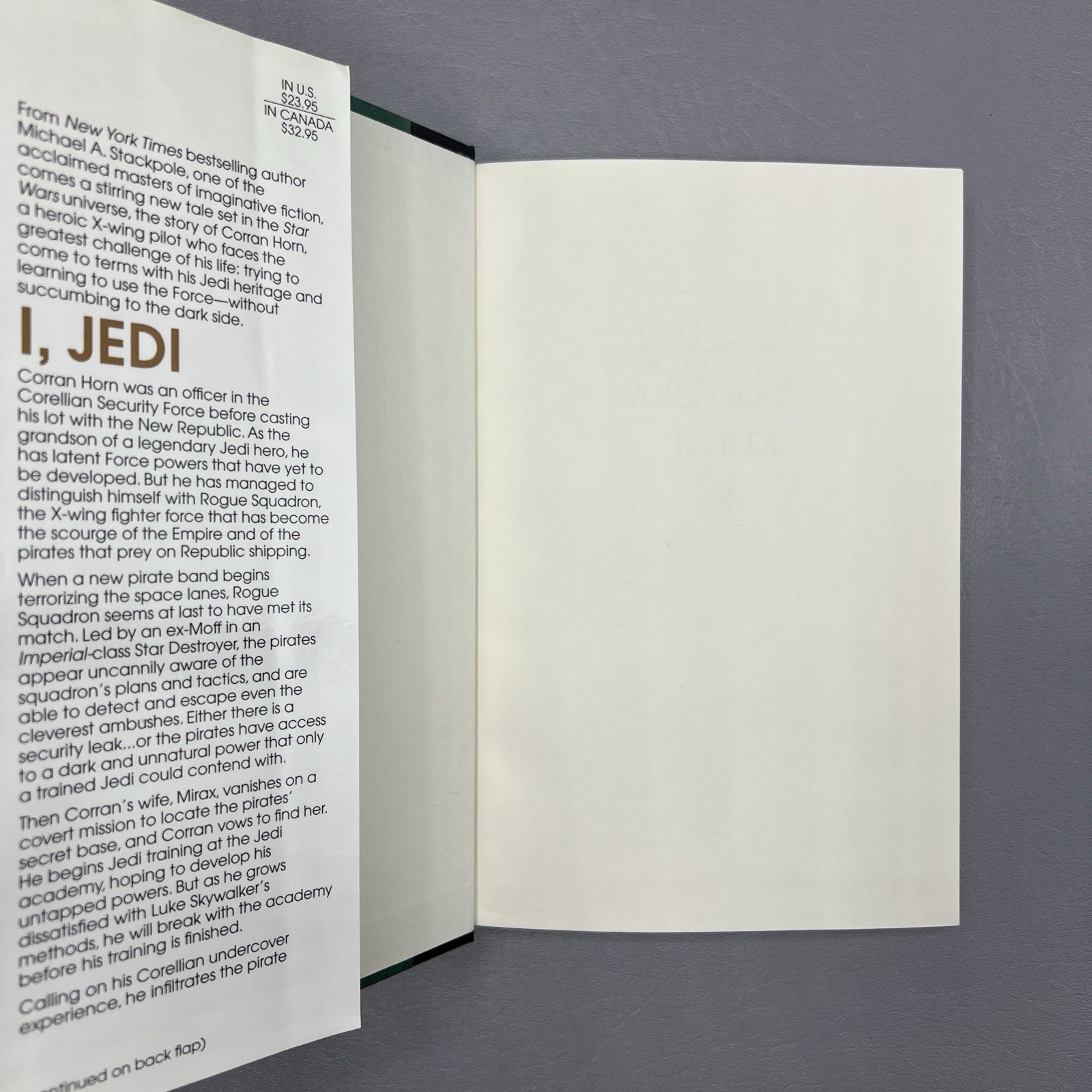 Star Wars I Jedi Michael A Stackpole Sci-Fi HC DJ Bantam Spectra 1998