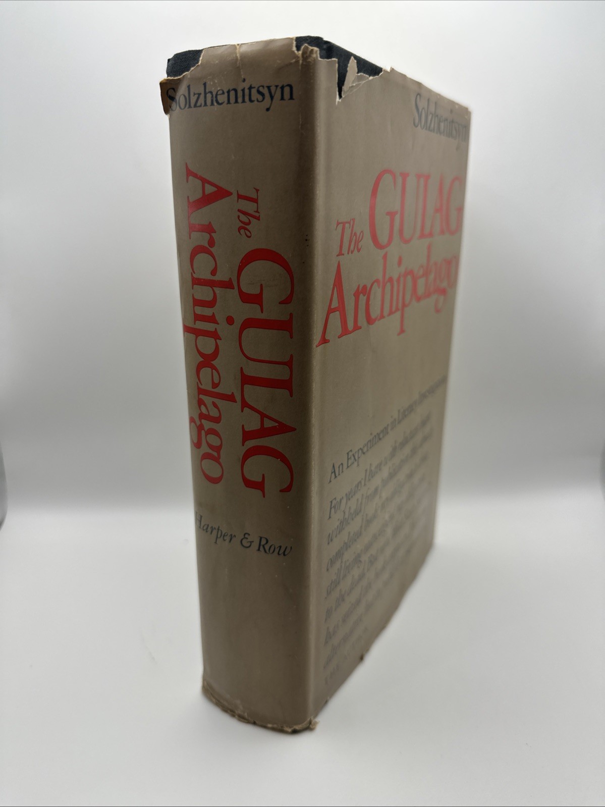 The Gulag Archipelago, 1918-1956 by Solzhenitsyn (Hardcover, 1974, UNMARKED!)