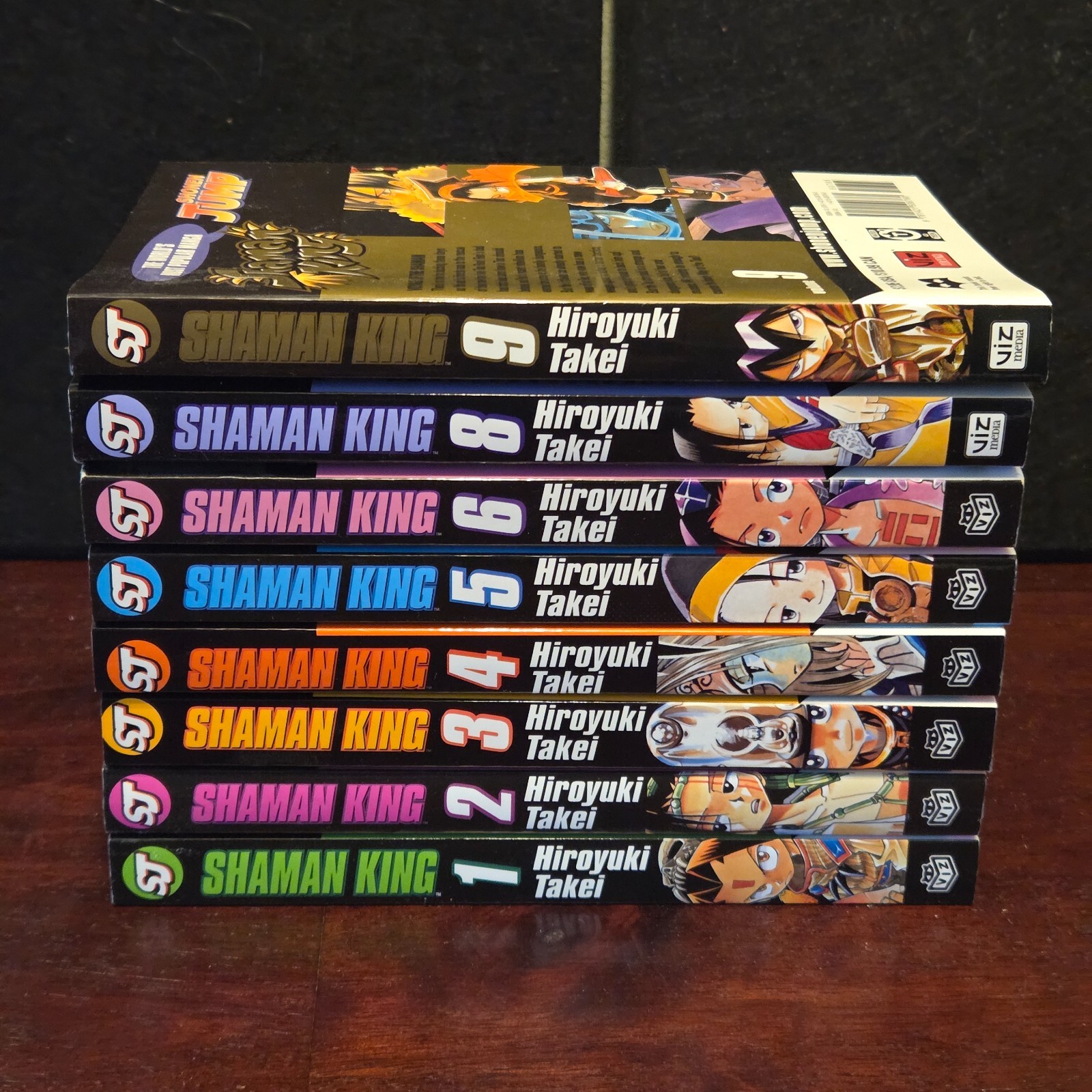 Shaman King Manga Shonen Jump Volumes 1-6 + 8 + 9 Set Hiroyuki Takei Set of 8