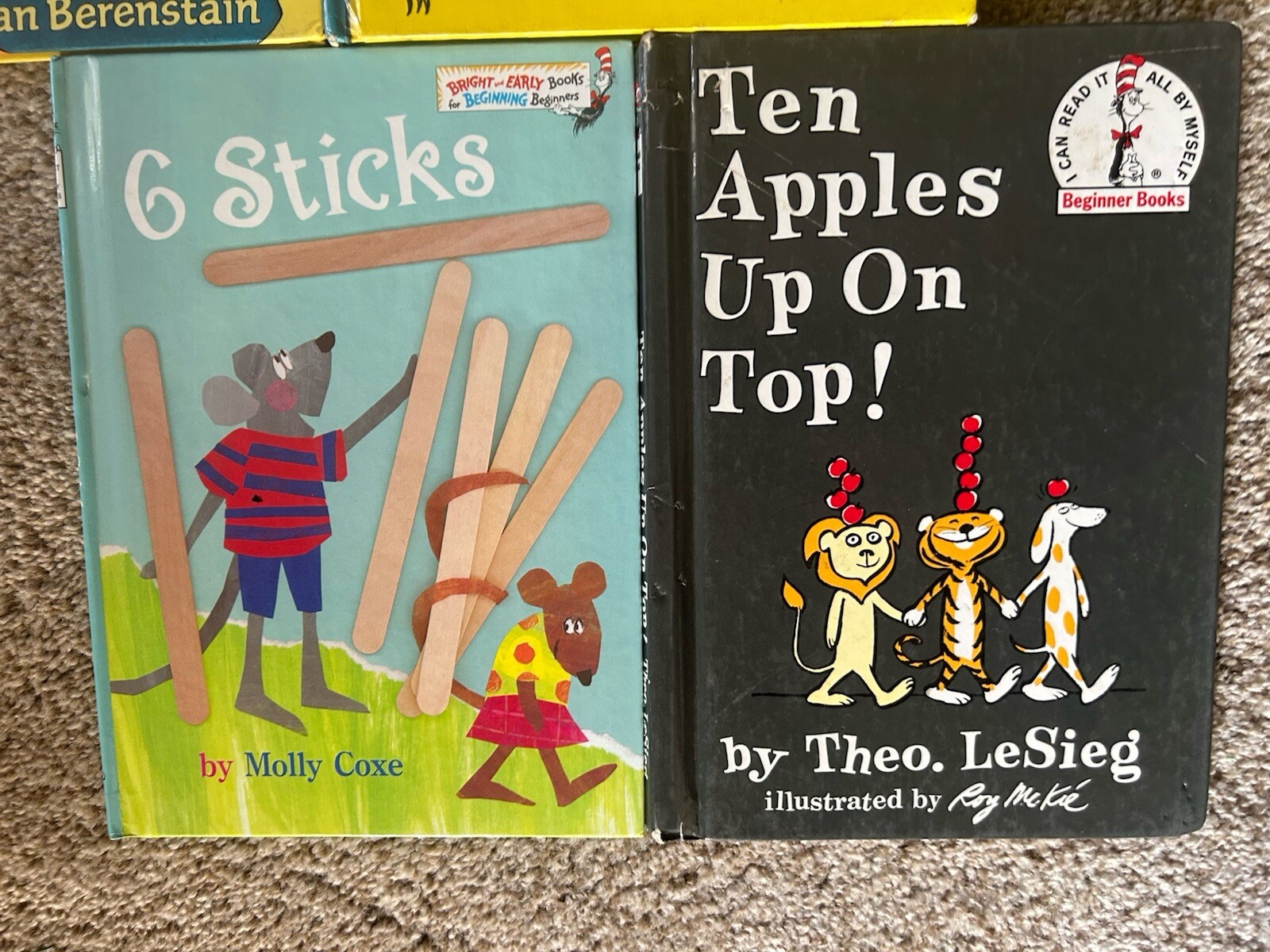 Lot of 21 DR SUESS Beginner Bright & Early Books, Berenstains Cat In The Hat