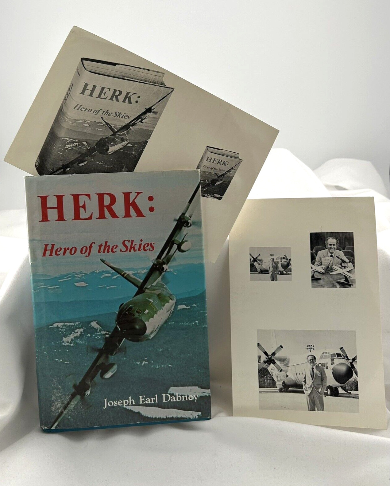 Herk: Hero of the Skies by Joseph Earl Dabney First Edition With Promo Pictures