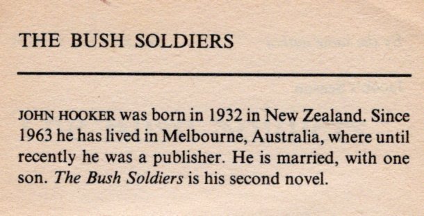 WWII Japanese INVASION of AUSTRALIA The BUSH SOLDIERS John Hooker 430 pages