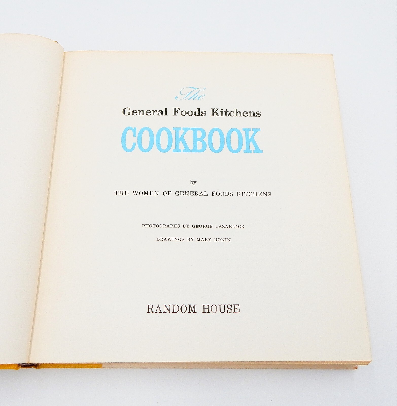 The General Foods Kitchens Cookbook First Printing 1959 436 Pages