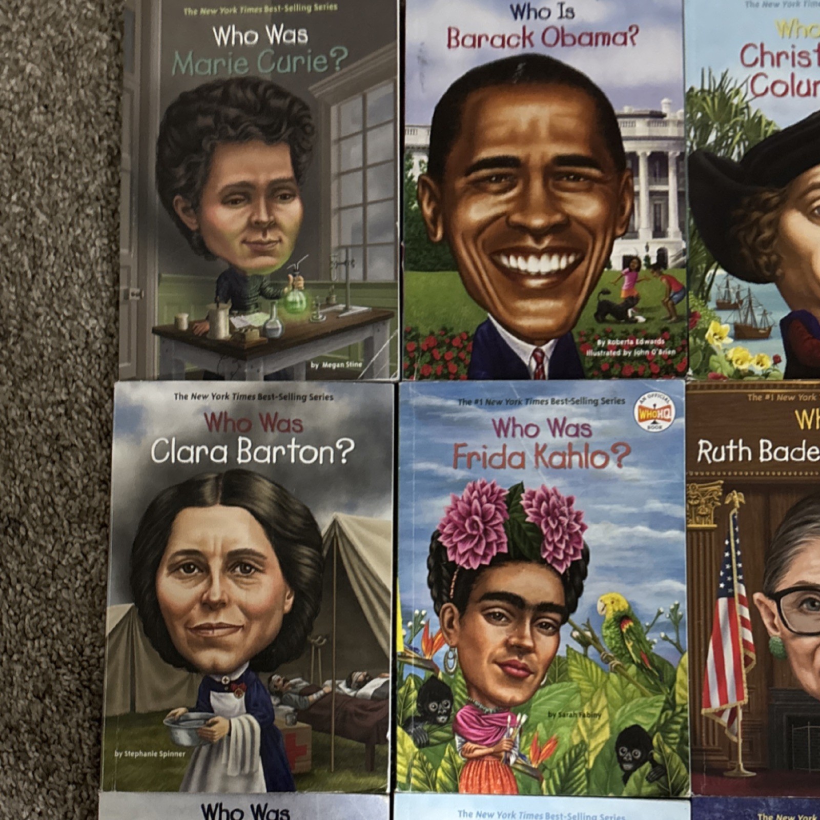 Who Was? Nonfiction Biographies Book Lot of 22