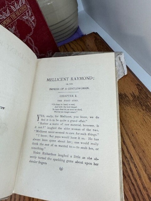 Book- Hardback Antique 1891 “Mellicent Raymond, The Impress of a Gentlewoman”