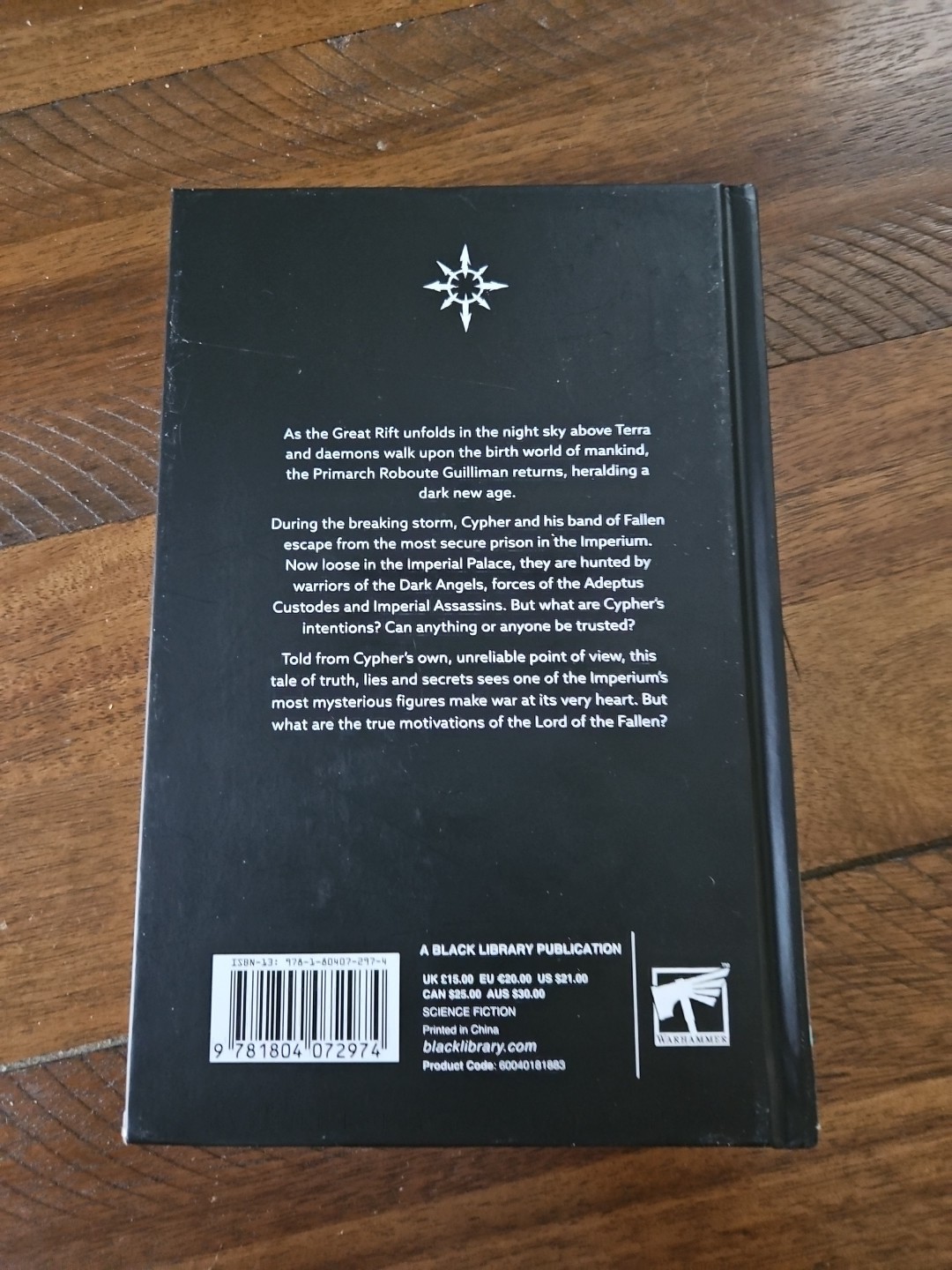 Black Library Warhammer 40k Cypher Lord of the Fallen John French Hardcover