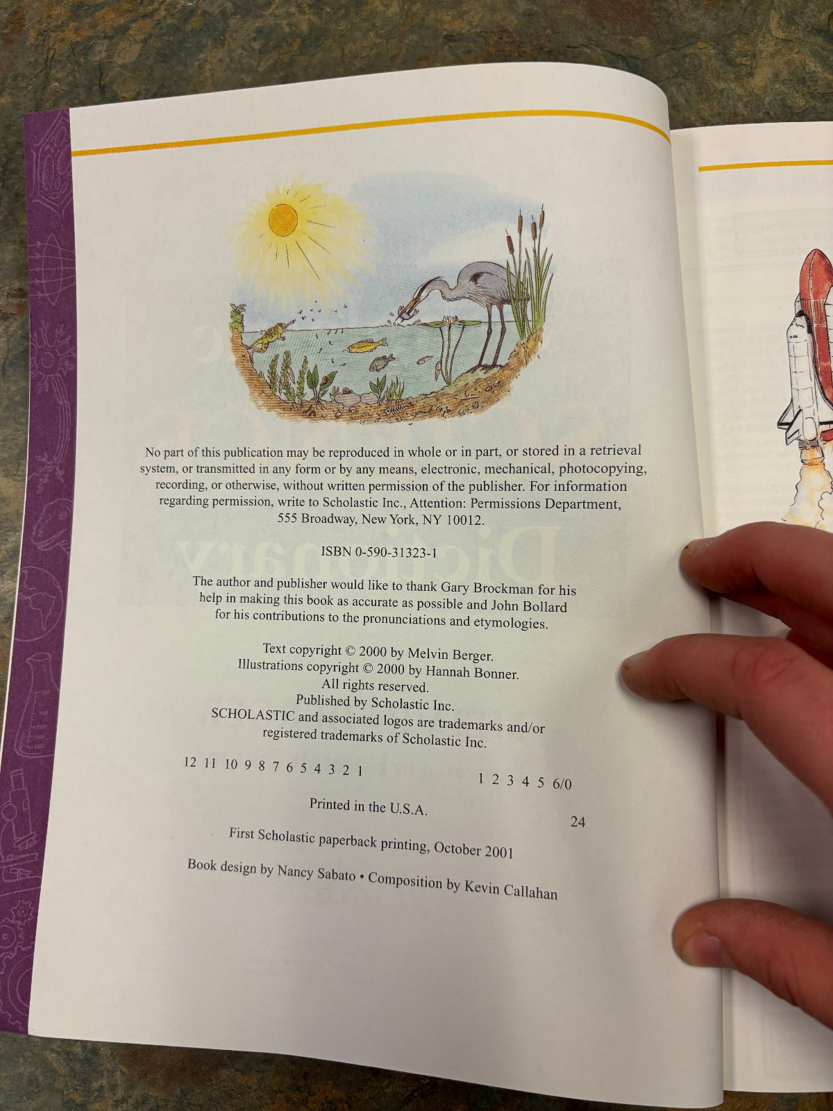 Used Schoolastic Science Dictionary by Melvin Berger
