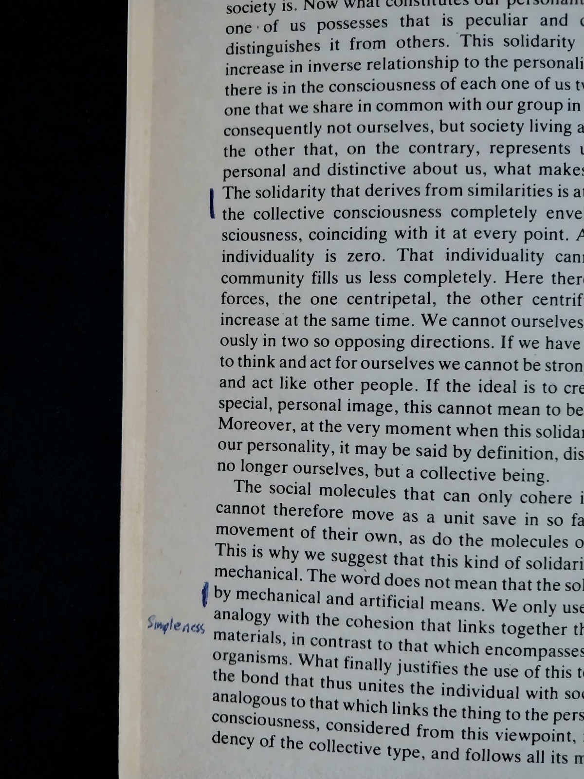 Emile Durkheim – The Division of Labour in Society – The Free Press 9th Printing