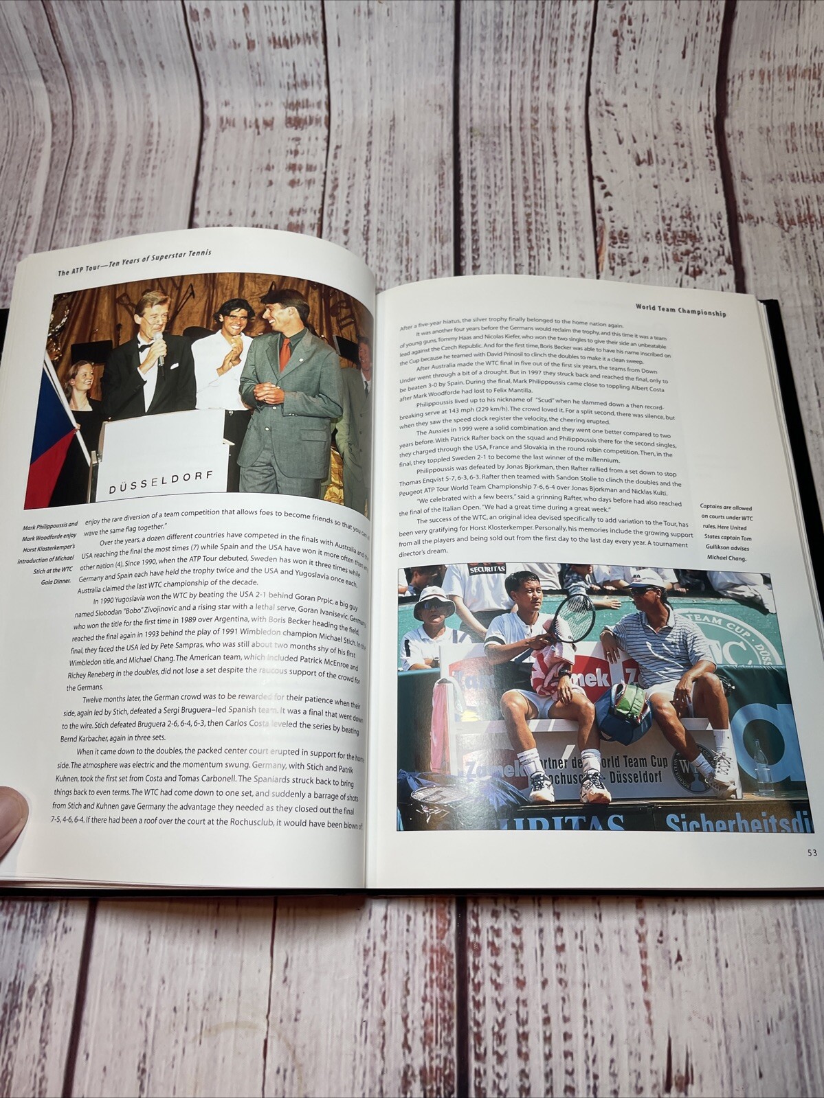 The Atp Tour: Ten Years of Superstar Tennis by Richard Evans Like New!!
