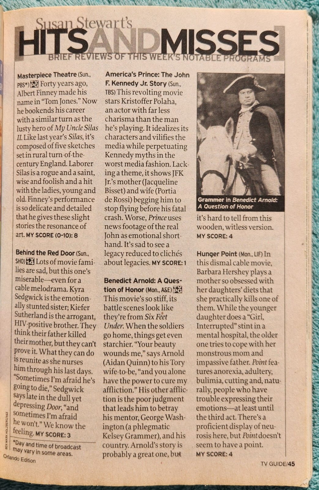100 Music Moments That Rocked TV 2003 TV Guide Complete Issue 230 Pages