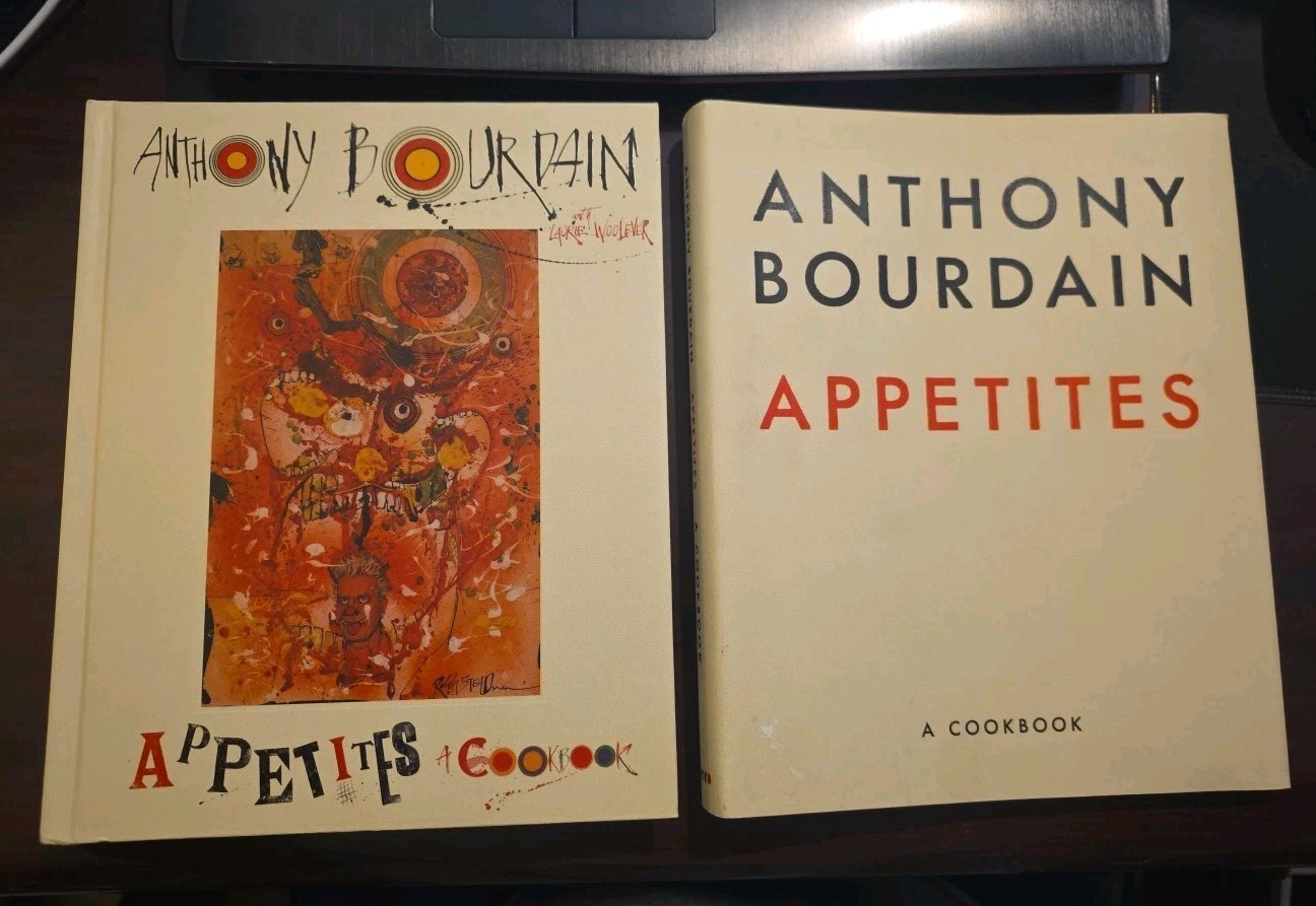 Appetites A Cookbook by Laurie Woolever and Anthony Bourdain Hardcover with DJ