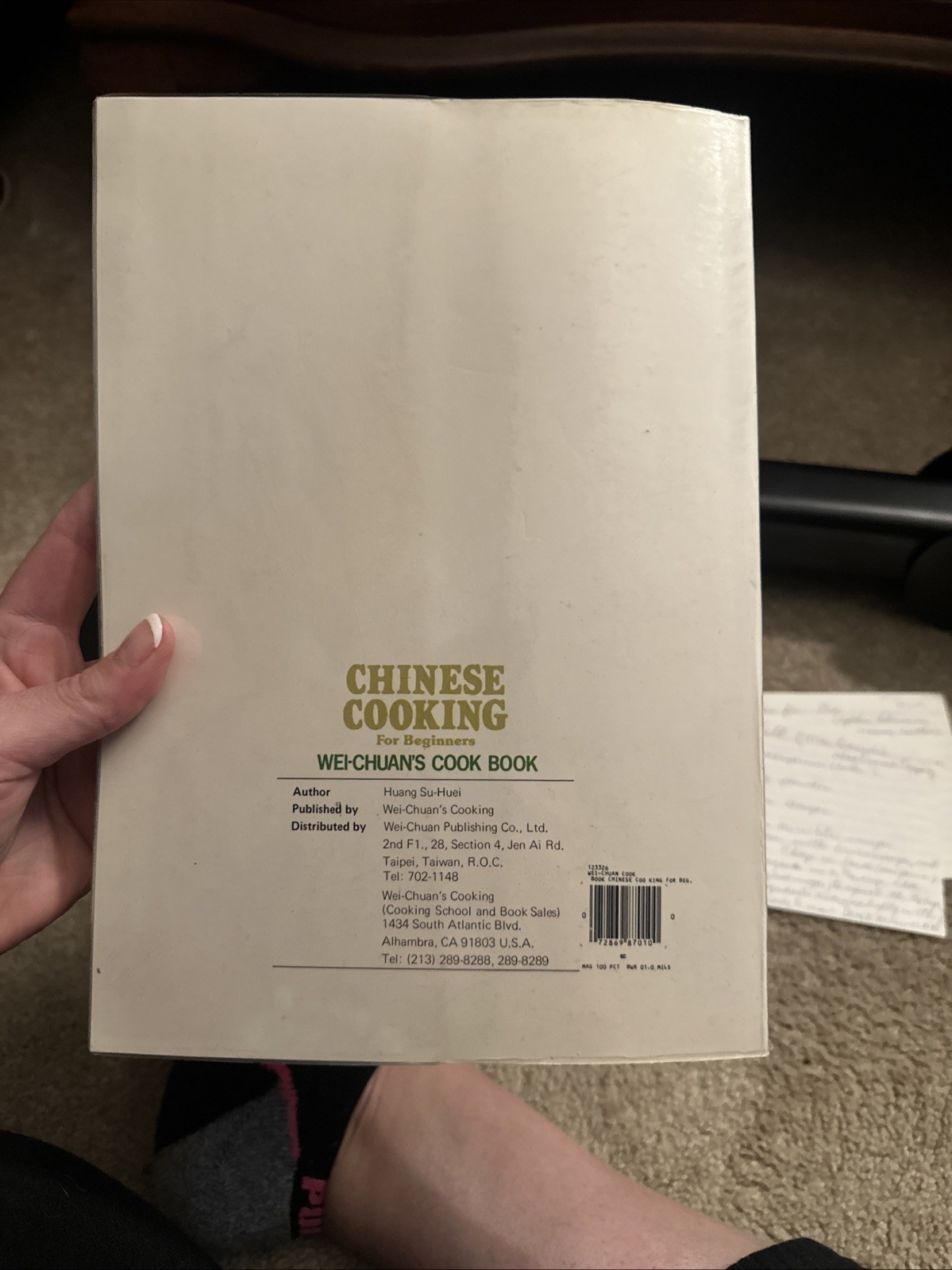CHINESE COOKING FOR BEGINNERS – WEI-CHUAN’S COOK BOOK by HUANG SU-HUEI – 1980