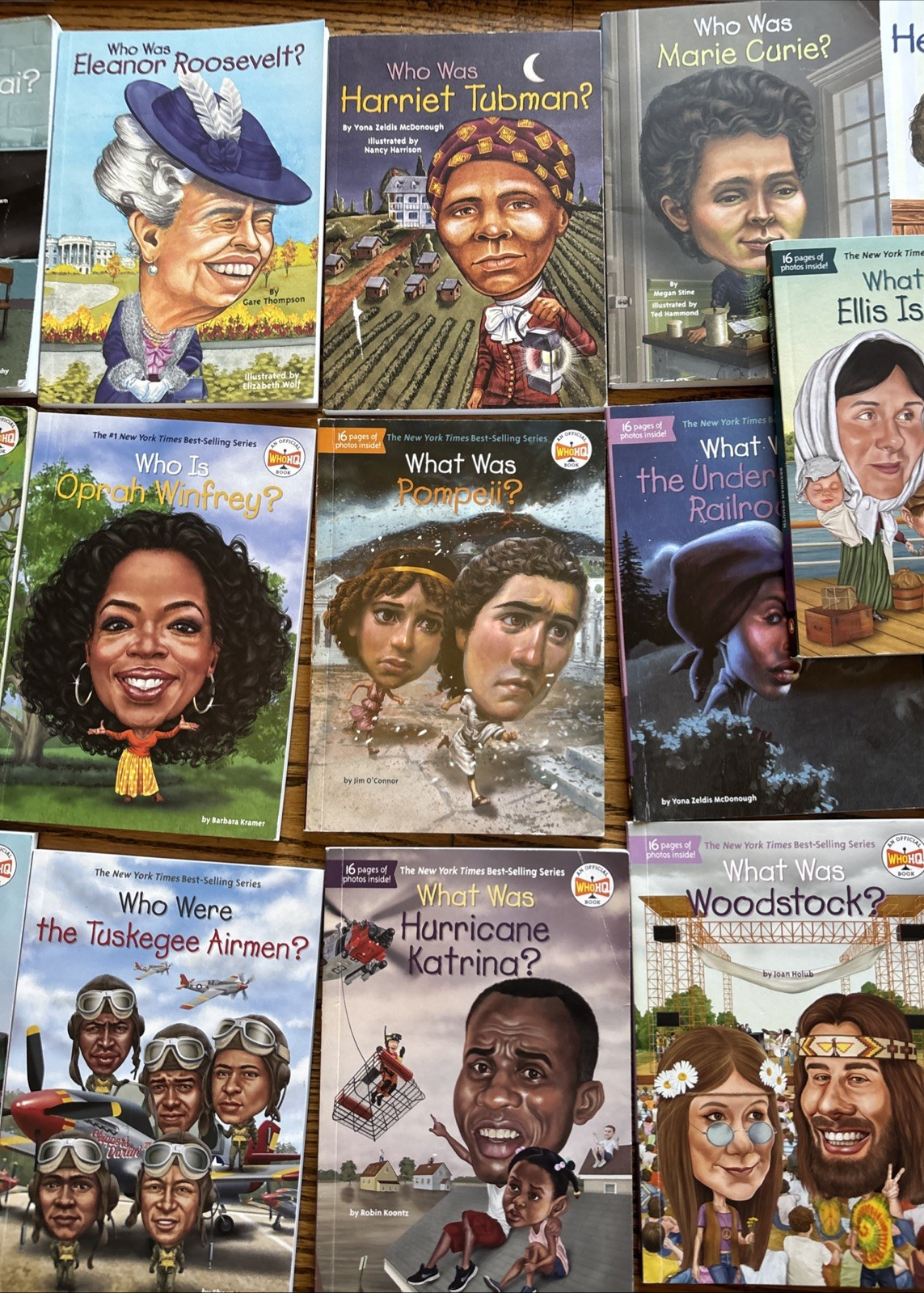 Lot of 50 Who Was / What Was / Where Is Books Biography History Homeschool Paper