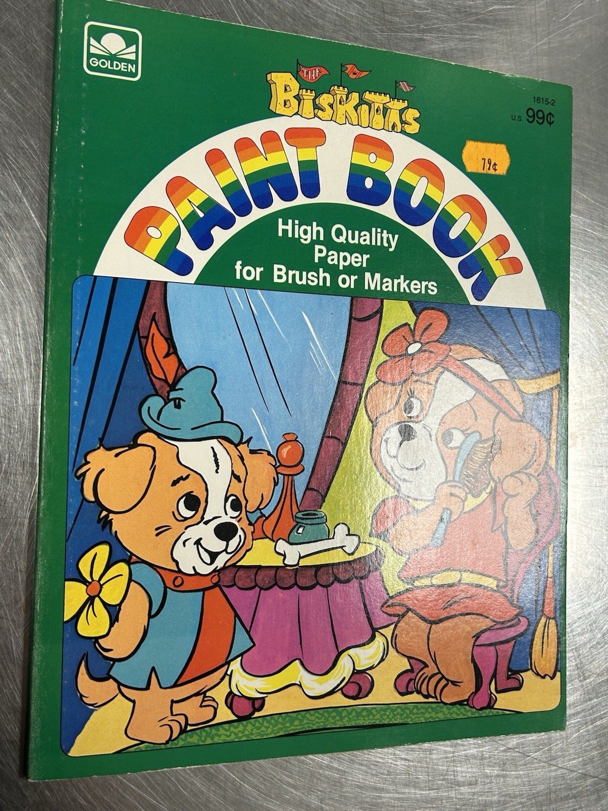 Vintage 1984 Biskitts Golden Paint Book NEW Unused NOS All Pages Clean Pristine