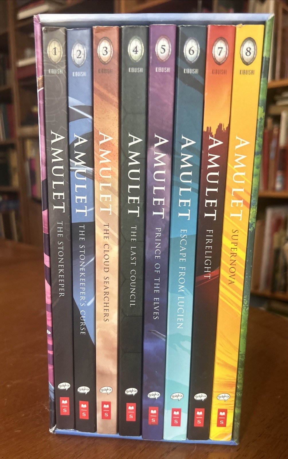 NEW Amulet #1-8 Box Set by Kazu Kibuishi (2018)