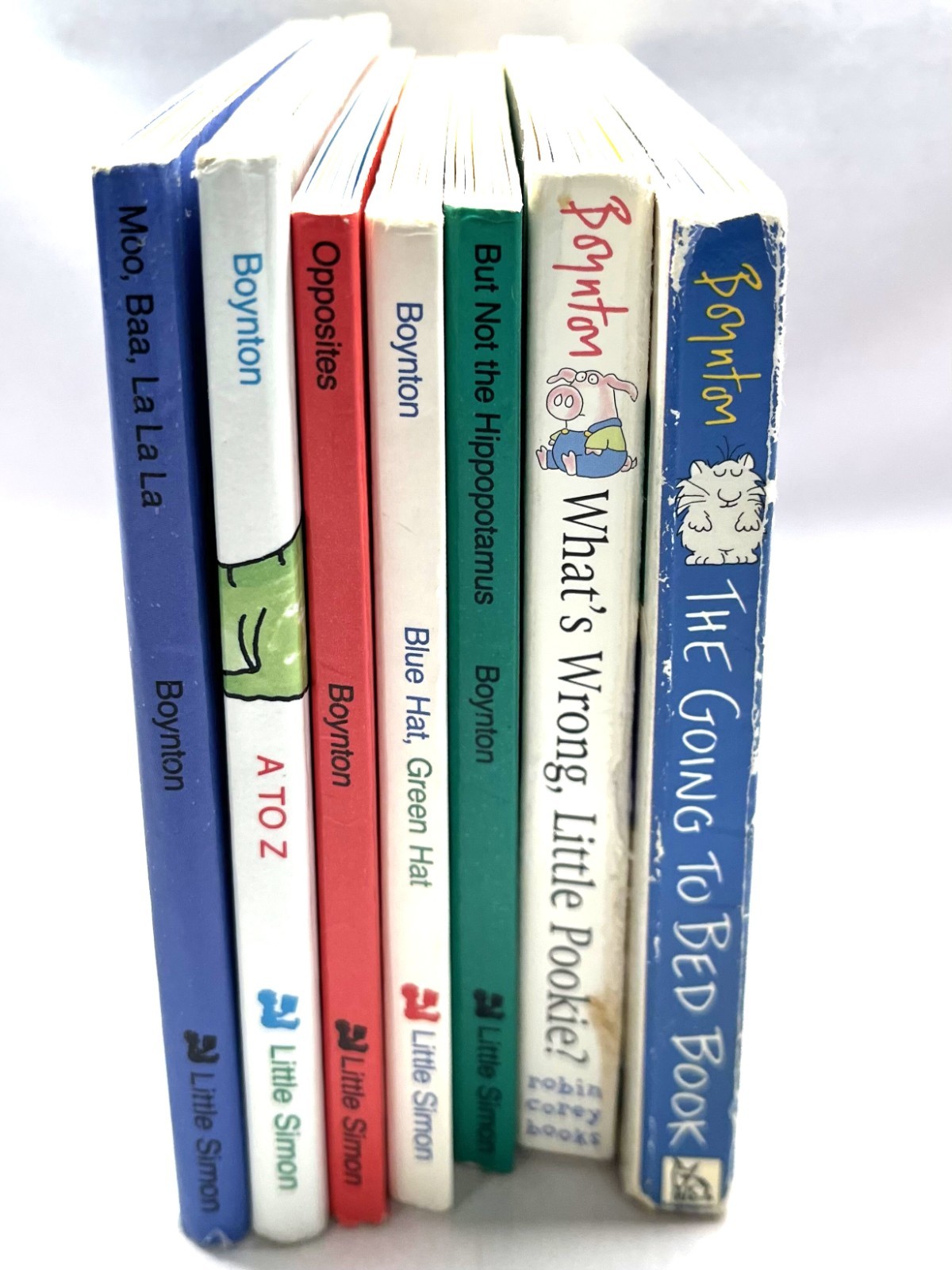 Sandra Boynton Lot 7 Board Books 5 early printings from 1980’s, very good cond!