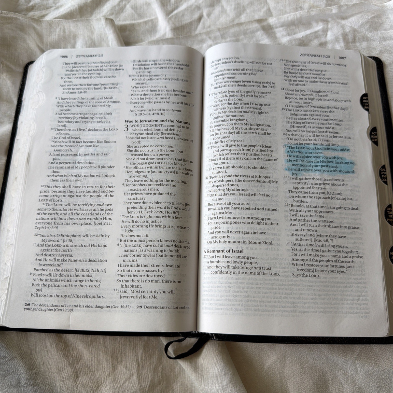 Amplified Bible – AMP, 2015 – Black Bonded Leather – Indexed Good Condition