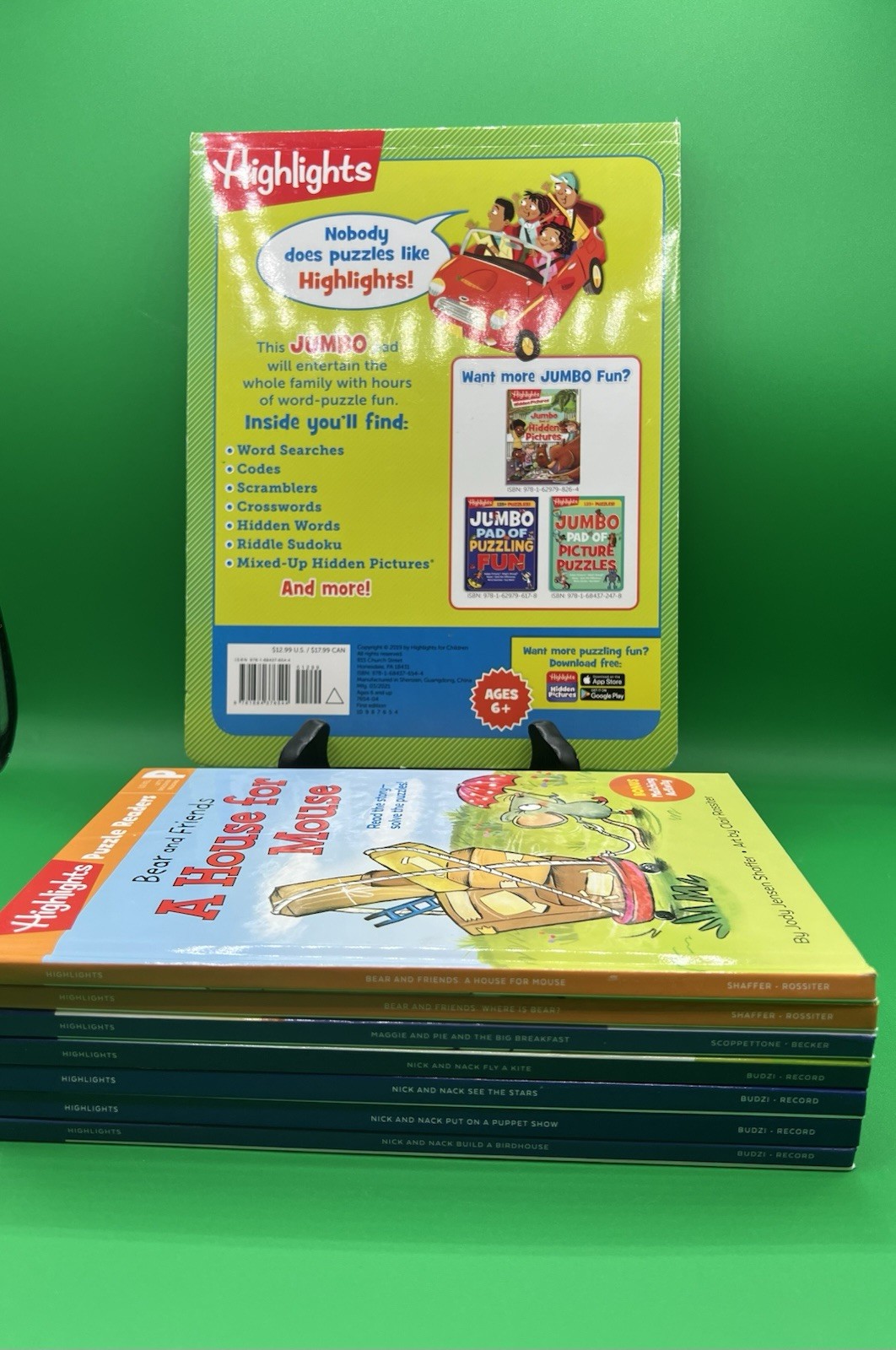 7 Highlights Level P & 1 Puzzle Readers Books-Nick & Nack & Jumbo Puzzle Bk