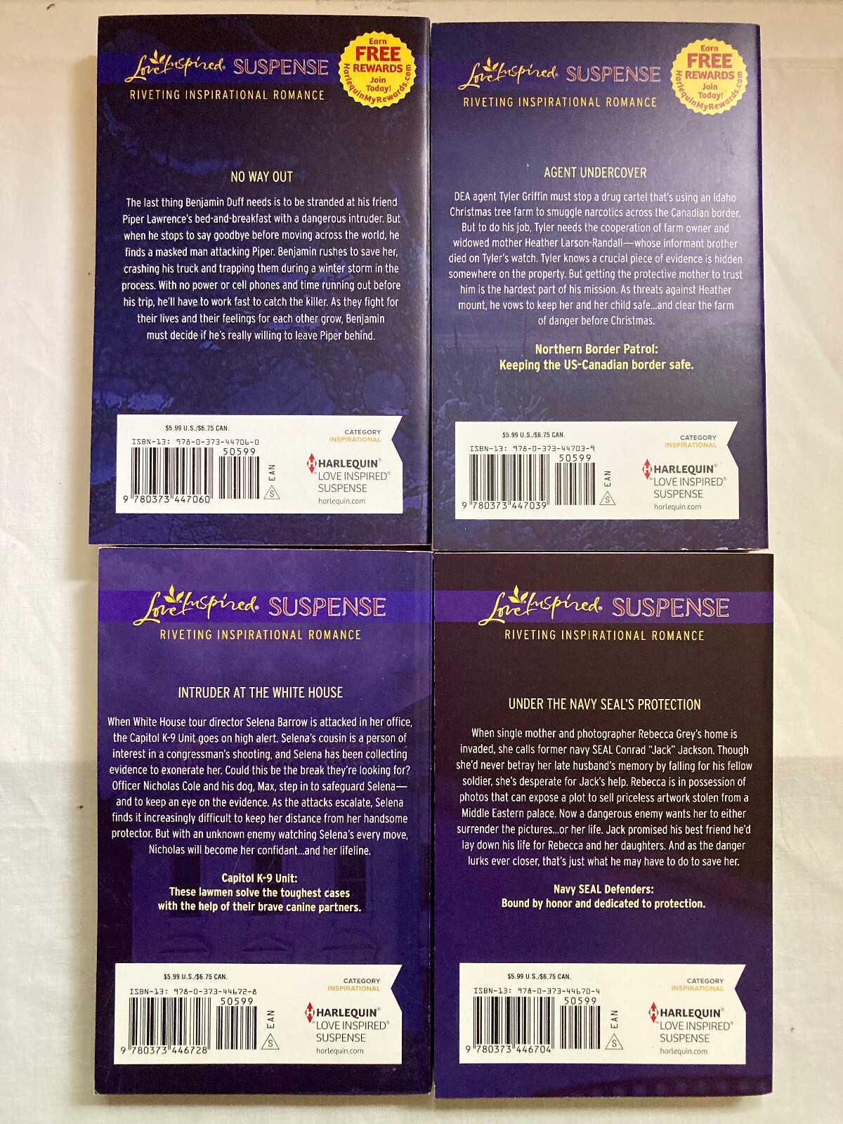 Love Inspired Suspense Books Lot (18 Books) (2015) Like NEW – FREE SHIPPING