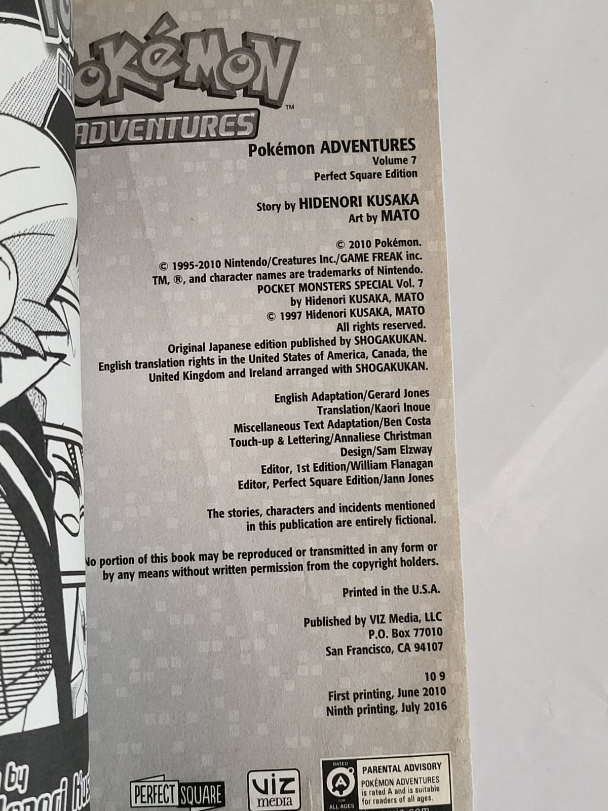 Pokémon Adventures Vol 1–10 Complete Manga Set ALL FIRST PRINTING VizKids