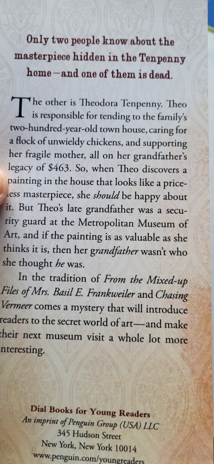 Under the Egg HC Laura Marx Fitzgerald Dial Books 2014