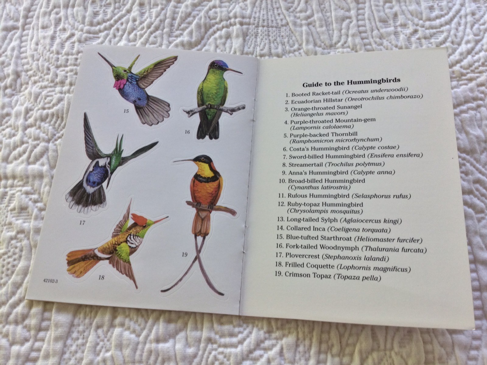Hummingbirds Stickers ~ Jan Sovak