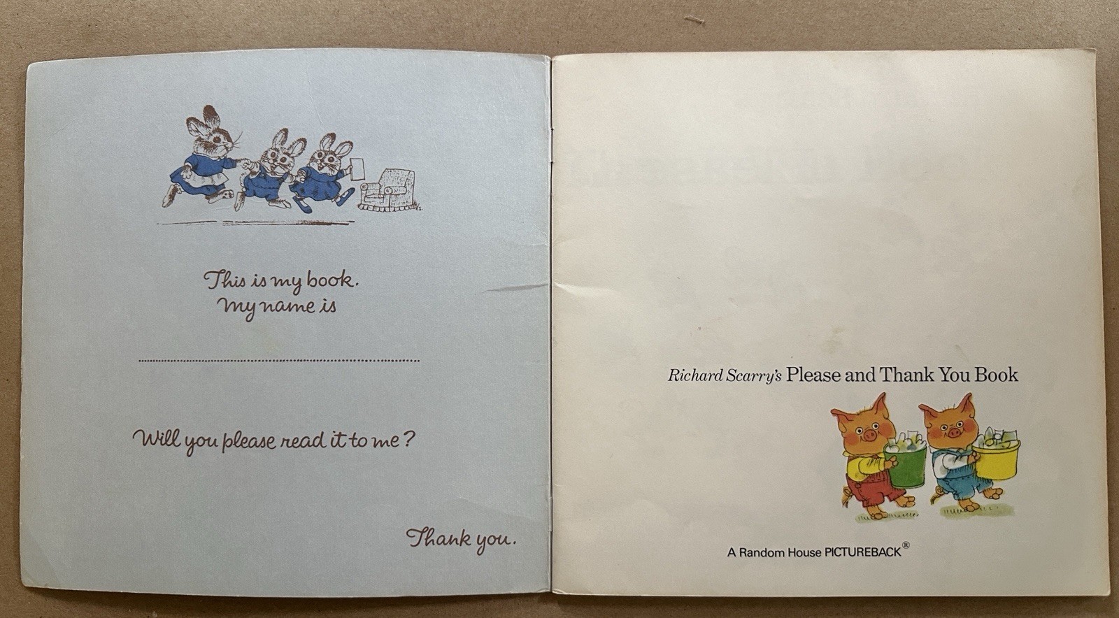 Lot of 6 Richard Scarry Busy Town Books 5 Vintage PB/HC