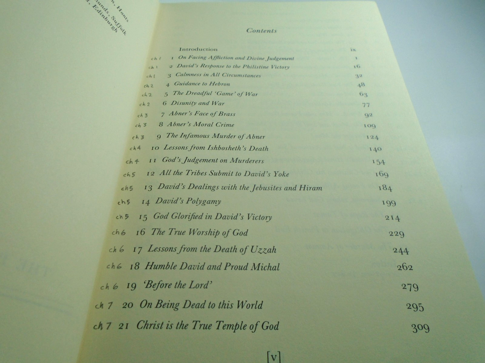 Sermons on 2 Samuel John Calvin Chapter 1 to 13 Translated by Douglas Kell