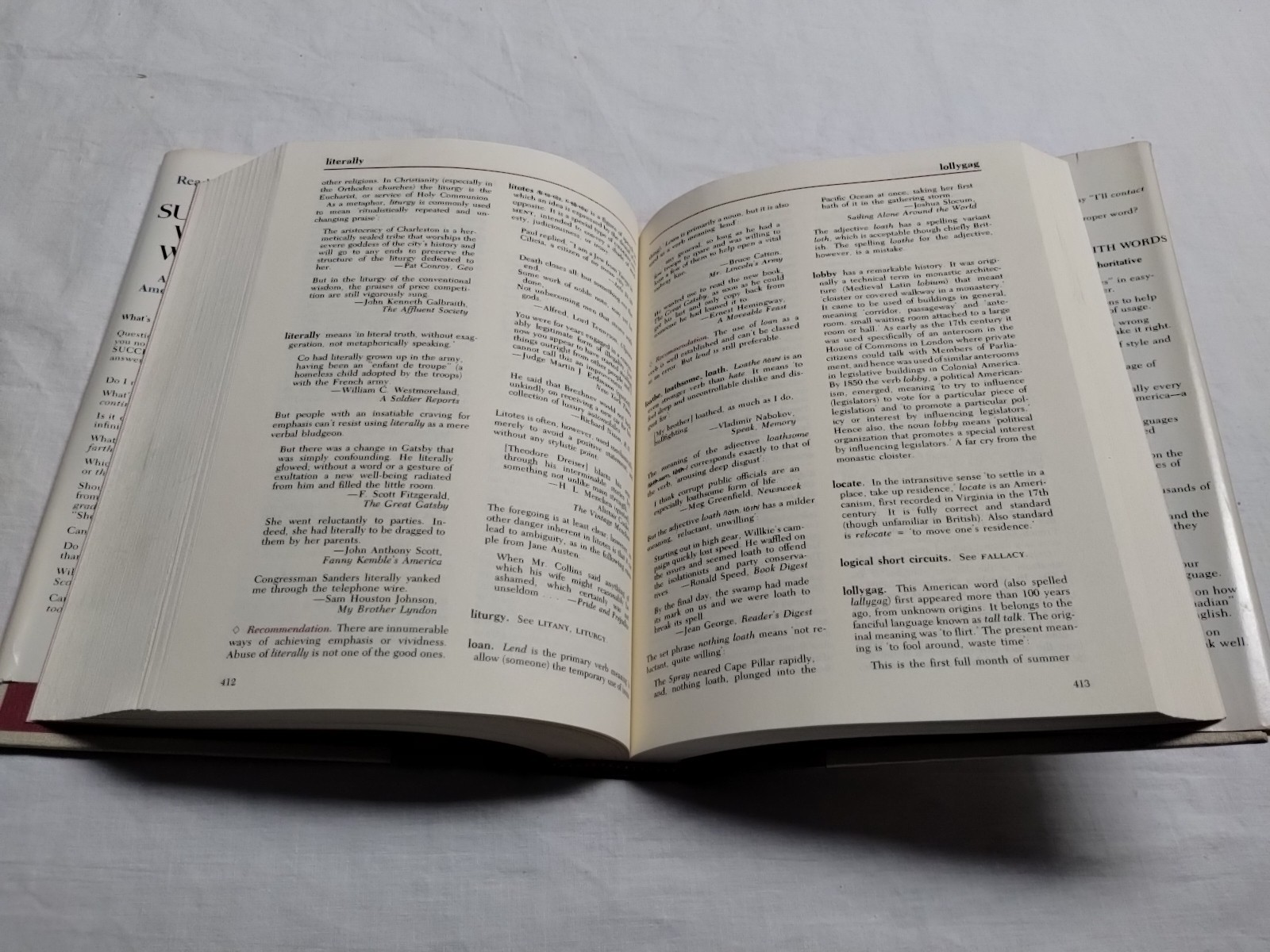 Success With Words : A Guide to the American Language by Readers Digest 1983 HC