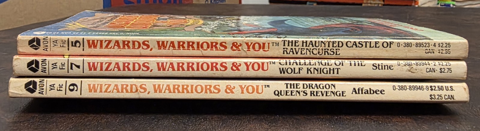 3 Wizards Warriors & You Lot #5 7 9 1985-6 First Eds, The Dragon Queen’s Revenge