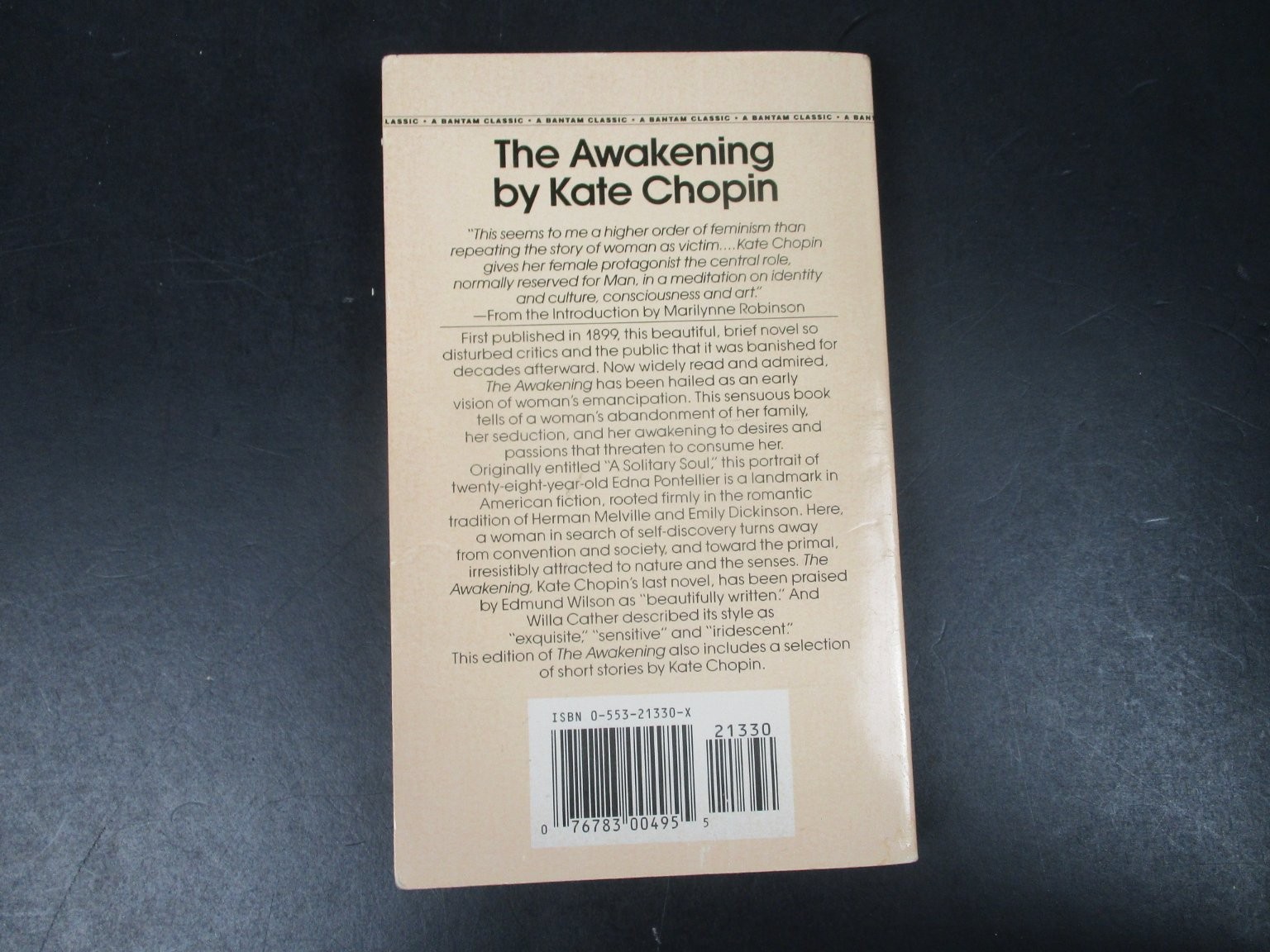 The Awakening by Kate Chopin 1992 Bantam Classic Trade Paperback PB