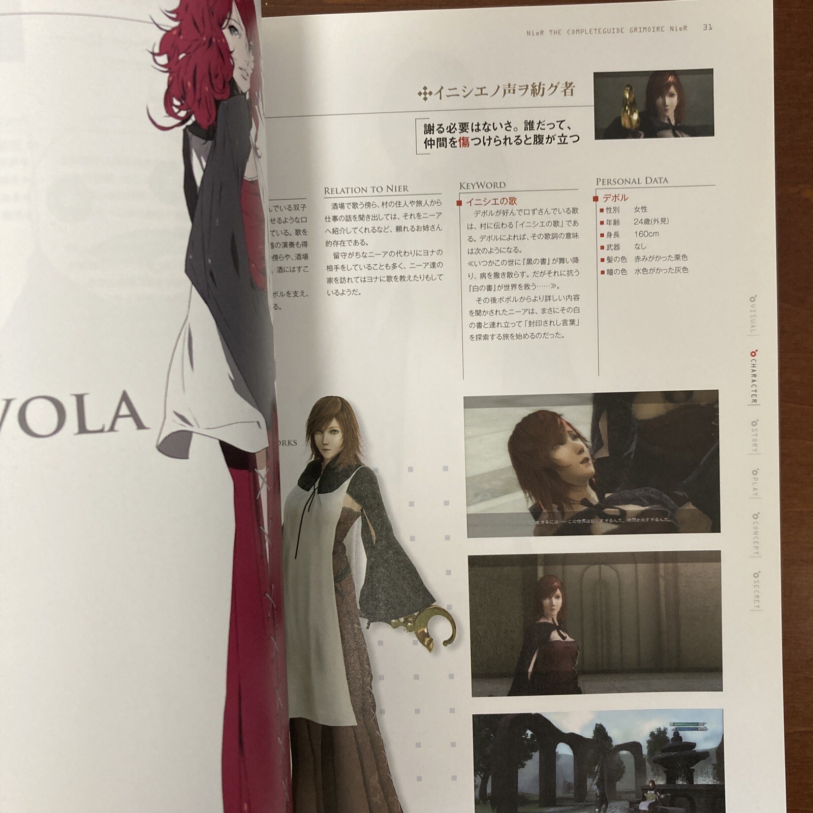 Grimoire NieR Guide Book Art Book Illustration