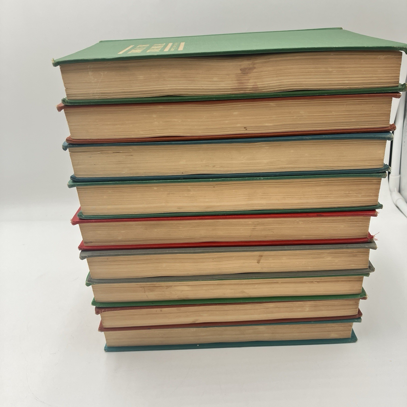 Vintage Collier Junior Classics Books 1-9 Set 1962 Kids Illustrated Decor