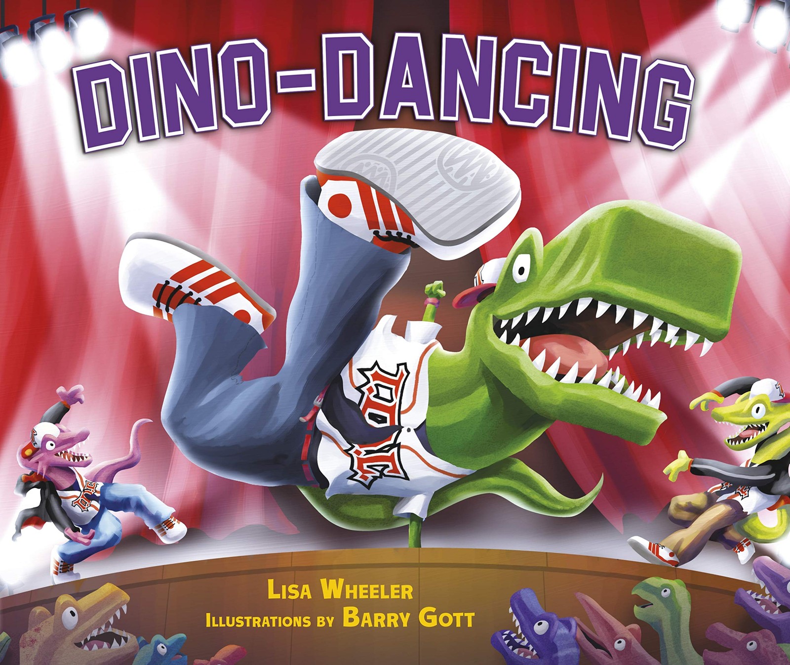 Dino-Dancing (Dino-Sports) Wheeler, Lisa|Gott, Barry hardcover Good