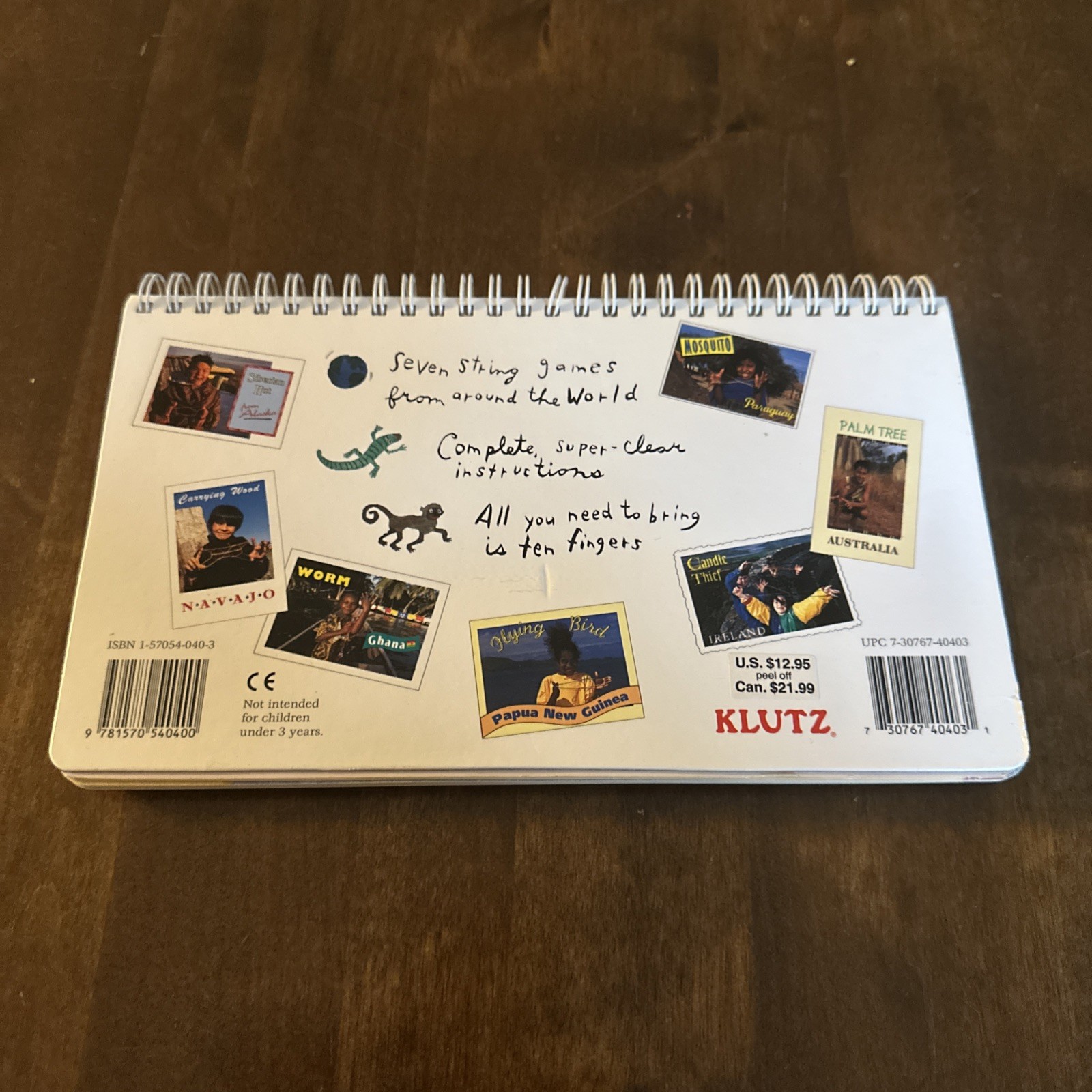 “String Games From Around The World” By Anne Akers Johnson – Klutz NO STRING