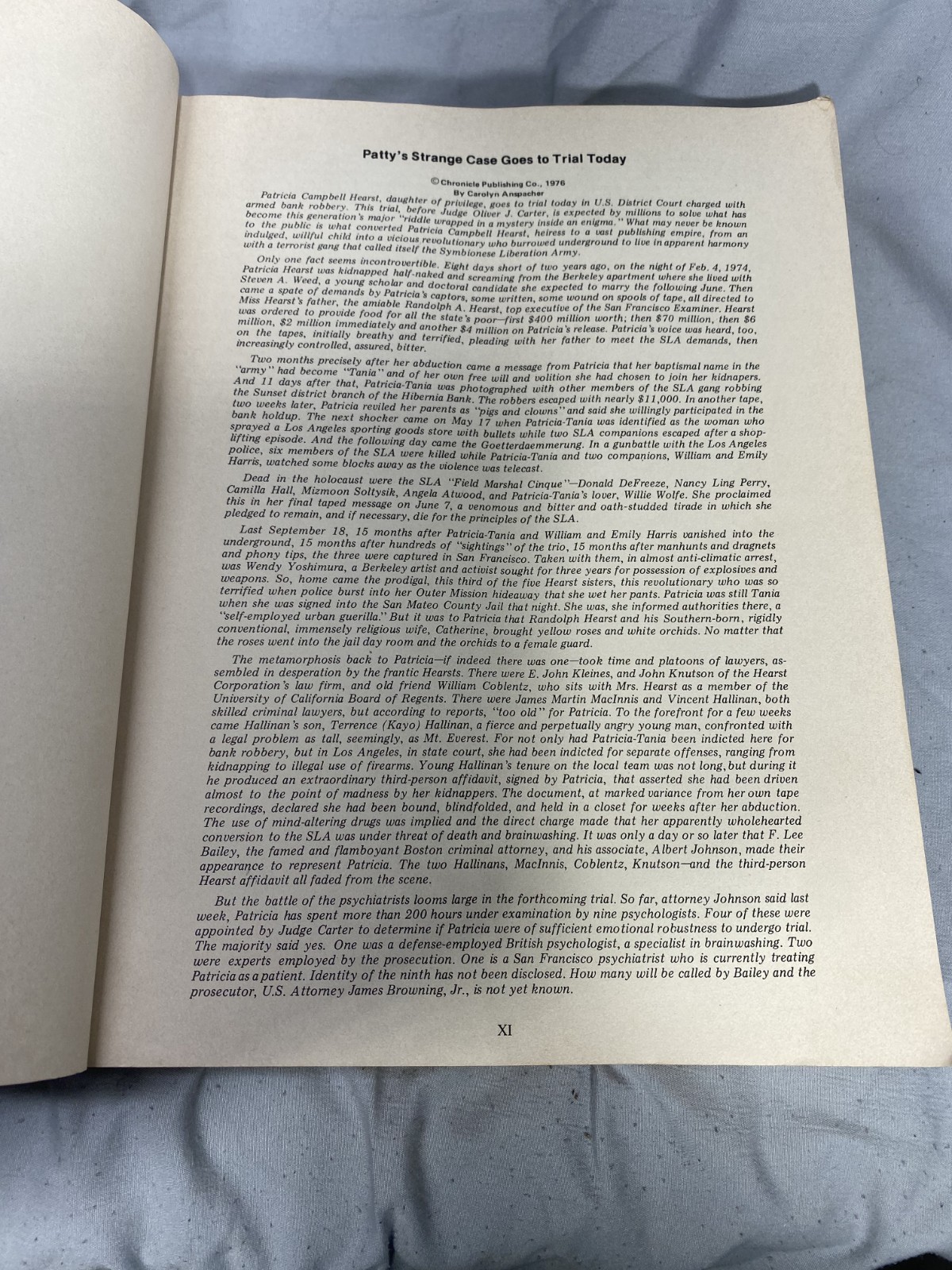 The Trial Of Patty Hearst 1976 The Great Fidelity Press Complete Proceedings