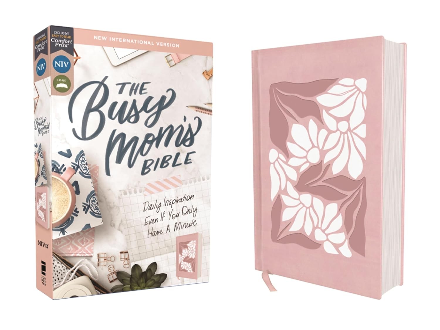 Niv, the Busy Mom’s Bible, Leathersoft Over Board, Pink, Red L Imitation Leather