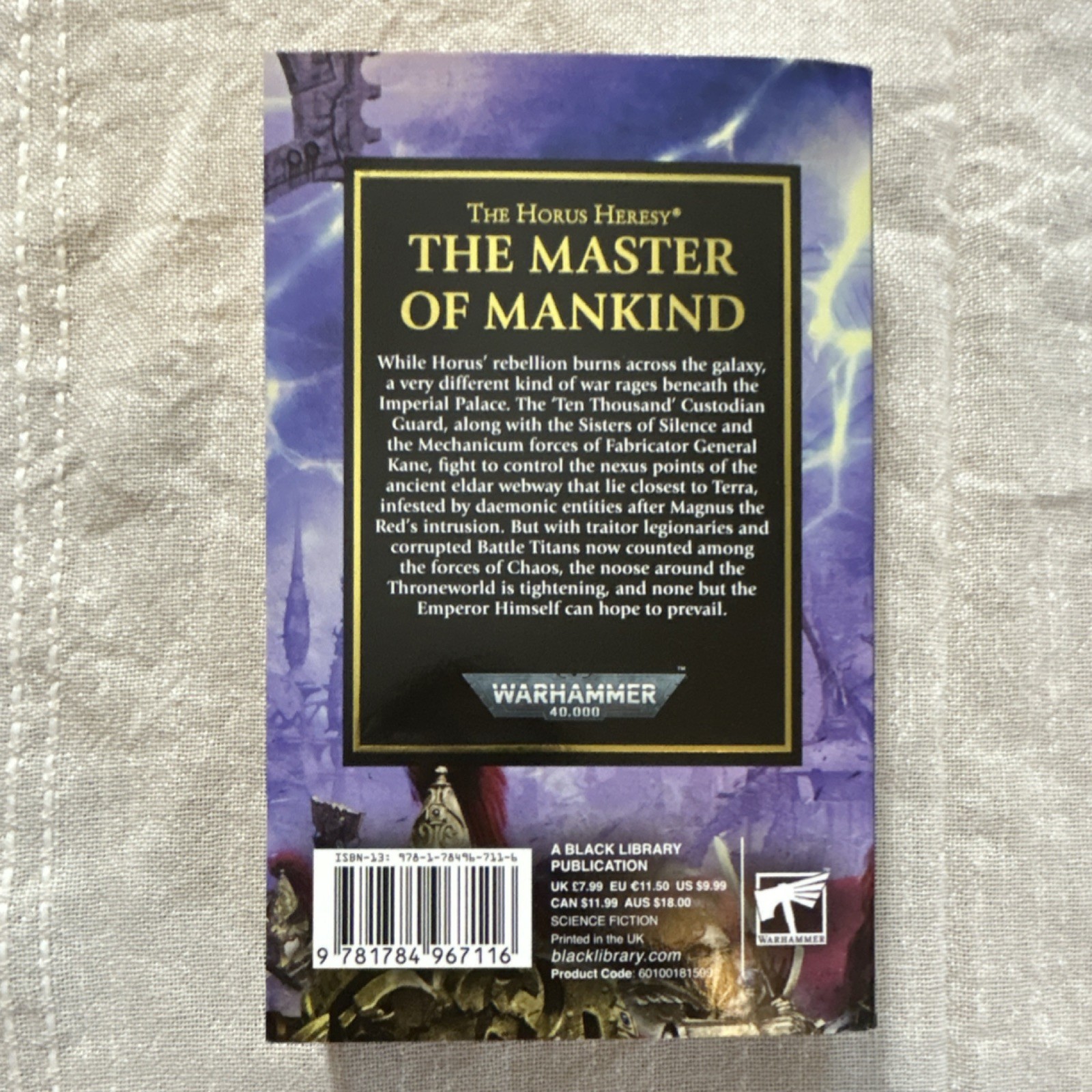 Aaron Dembski-Bowden The Horus Heresy: Master of Mankind Mass Market 2018