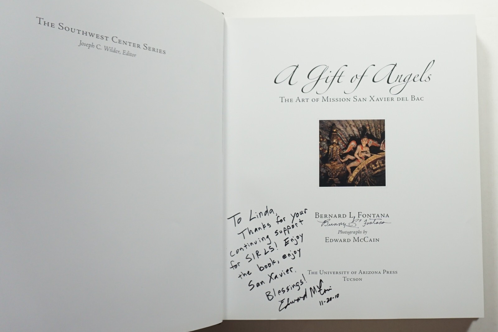 A Gift of Angels: The Art of Mission San Xavier del Bac 2010 Fontana SIGNED HCDJ