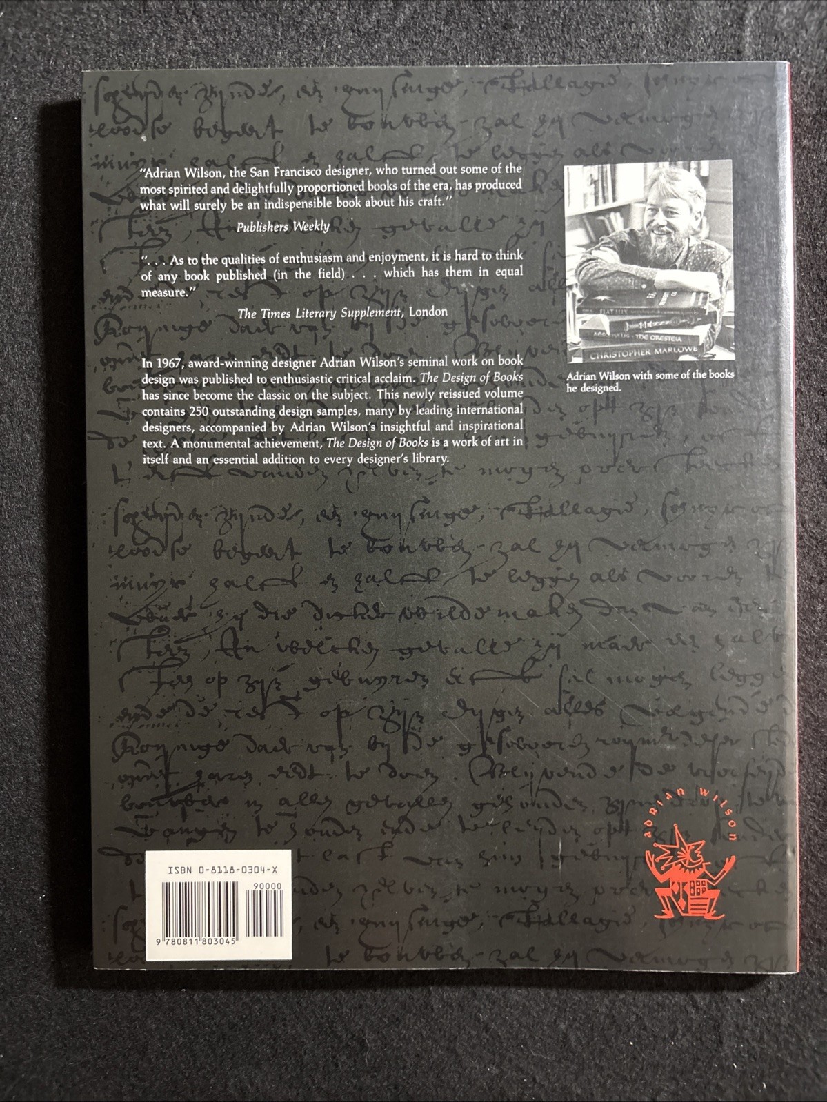 Chronicle Books The Design of Books Adrian Wilson Paperback Design Book