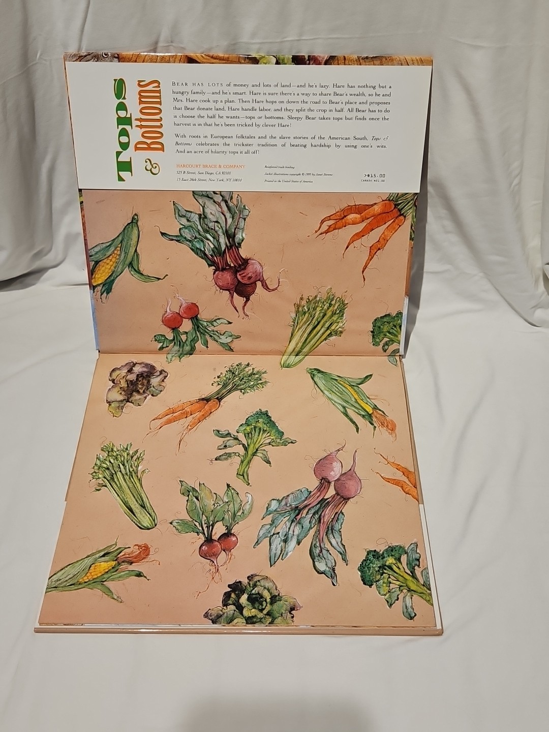 Vintage Children’s Book Tops and Bottoms by Janet Stevens (1995, Hardcover)