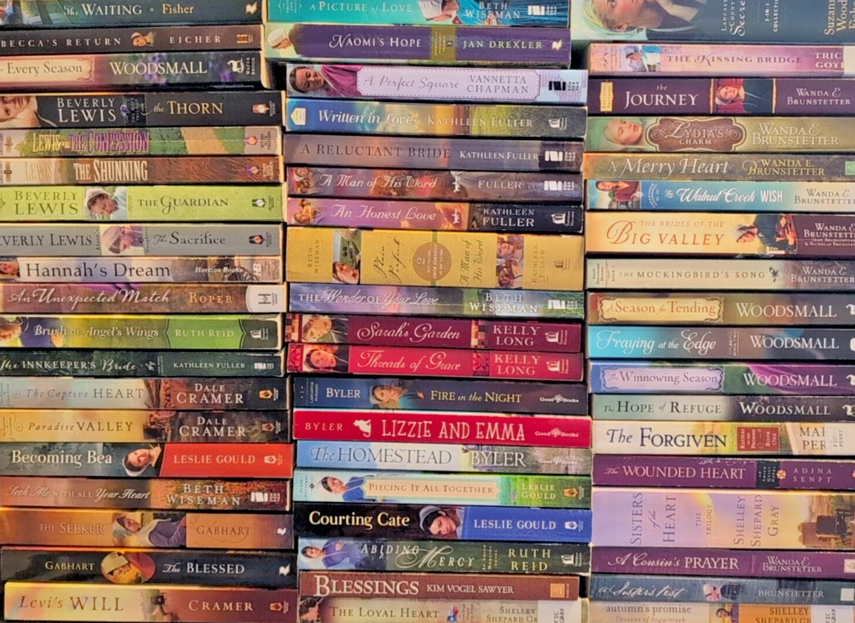 RANDOM MIX Lot of 10 AMISH ROMANCE Trade Paperback Books
