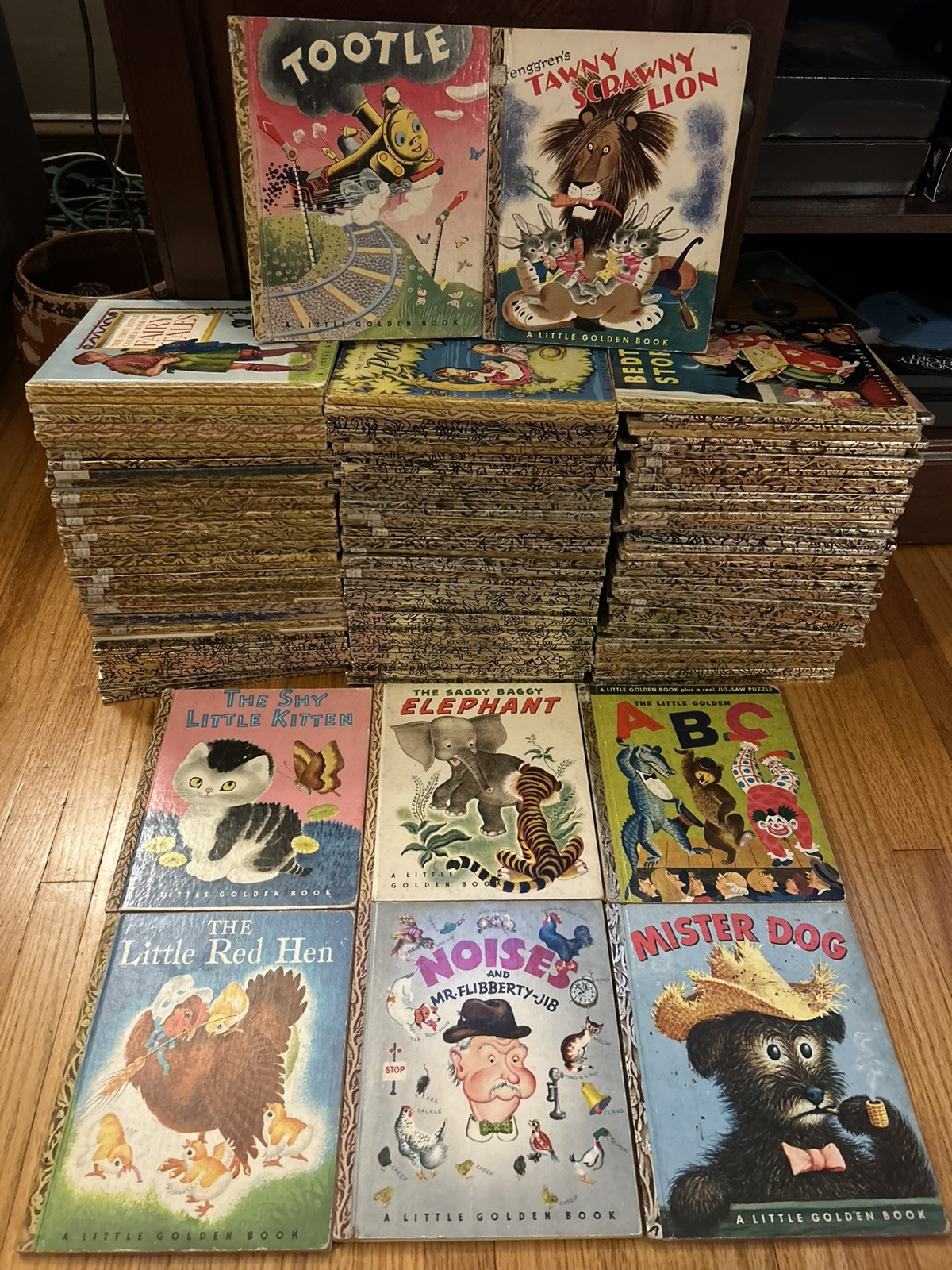 HUGE Little Golden Books Lot Of 146 – VINTAGE 1940’s to 1970’s editions RARE