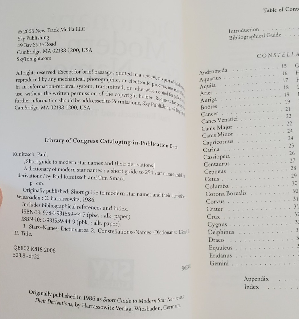 A Dictionary of Modern Star Names: A Short Guide to 254 Star Names and Their…