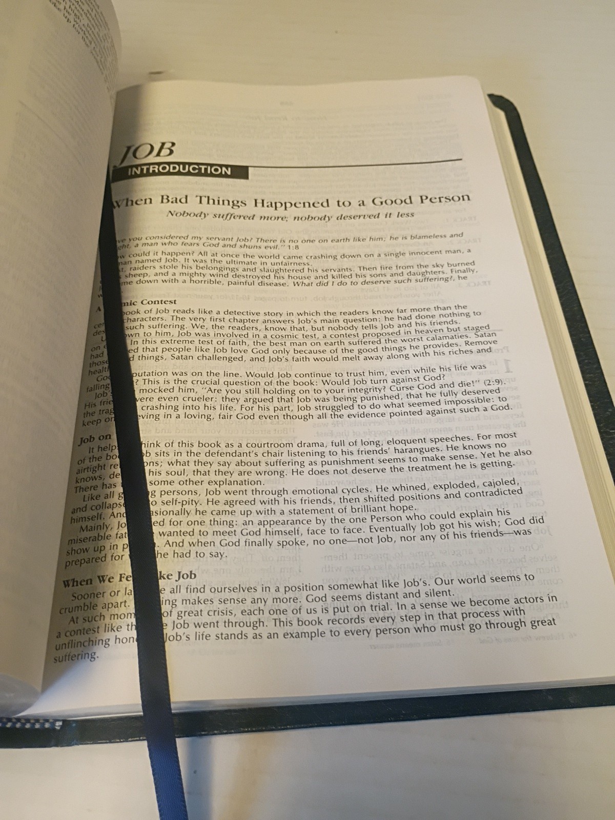 Student Bible NIV Bonded Leather Blue 1988